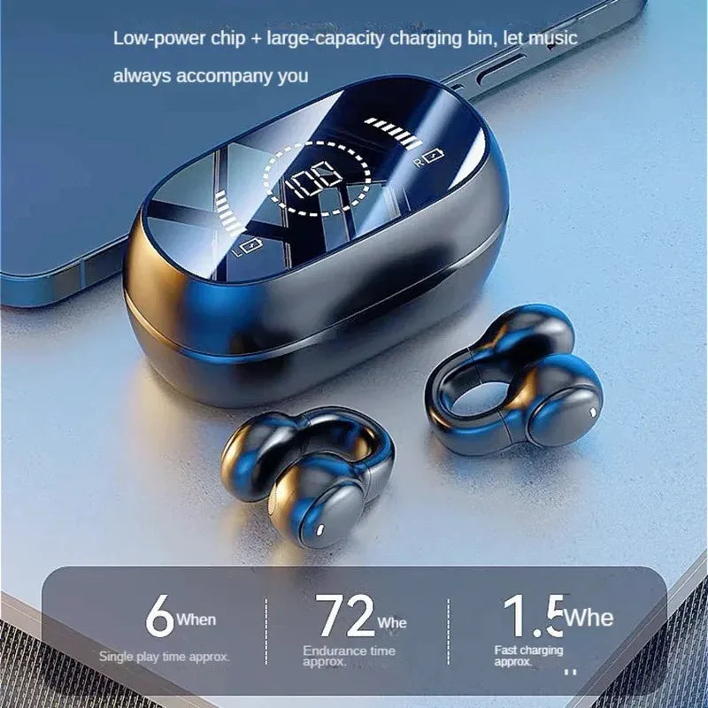 New Model 2026 X51 Wireless Earbuds Bluetooth Headset Charging Earphones Bone Conduction Headphones Sport With Mic free