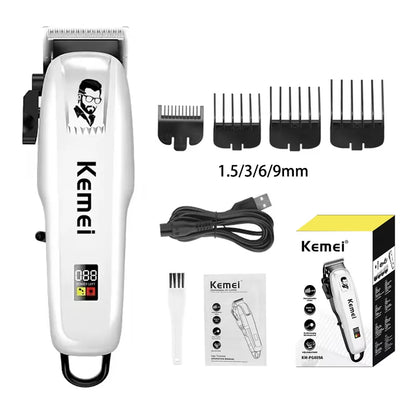 Kemei KM-PG809A KM-PG232 KM-3382 Professional Hair Clipper Set USB Charging Rechargeable Electric Shaver Cordless Beard Trimmer