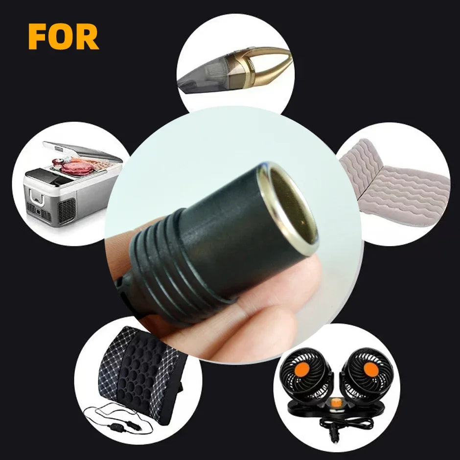 USB or Type C Chargers To Cigarette Lighter 5V To 12V Converter Cable Extender Socket Power Adapter Electronics Car Accessories