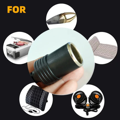 USB or Type C Chargers To Cigarette Lighter 5V To 12V Converter Cable Extender Socket Power Adapter Electronics Car Accessories