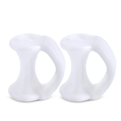Pexmen 2Pcs Gel Toe Separator Pinky Toe Spacers Little Toe Cushions for Preventing Rubbing Relieve Pressure Foot Care Tool