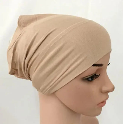 2020 soft modal inner Hijab Caps Muslim stretch Turban cap Islamic Underscarf Bonnet hat female headband tube cap turbante mujer