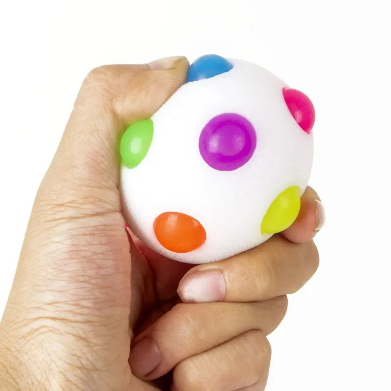 Dog Toy Glowing Ball LED Puppy Balls Flashing Elastic Ball Toy Pet Color Light Ball Interactive Toys For Cats Small Dogs Child