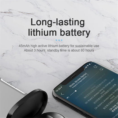 A6S Wireless Bluetooth Earphones Touch Control Sport Headset LED Display Stereo Sound For Mobile Phones