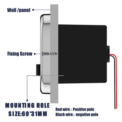 12V-24V 4 Ports Dual USB PD3.0 QC3.0 Outlet 76W Type-C Quick Charge Panel Wall Mount Charger Adapter for Marine Bus ATV Truck RV