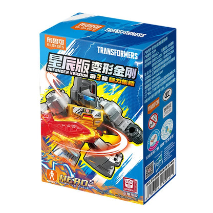 Blokees Transformation Optimus Shockwave Prime Megatron Starscream Bumblebee Anime Figure Robot Assembly Toys Blind Box Gifts
