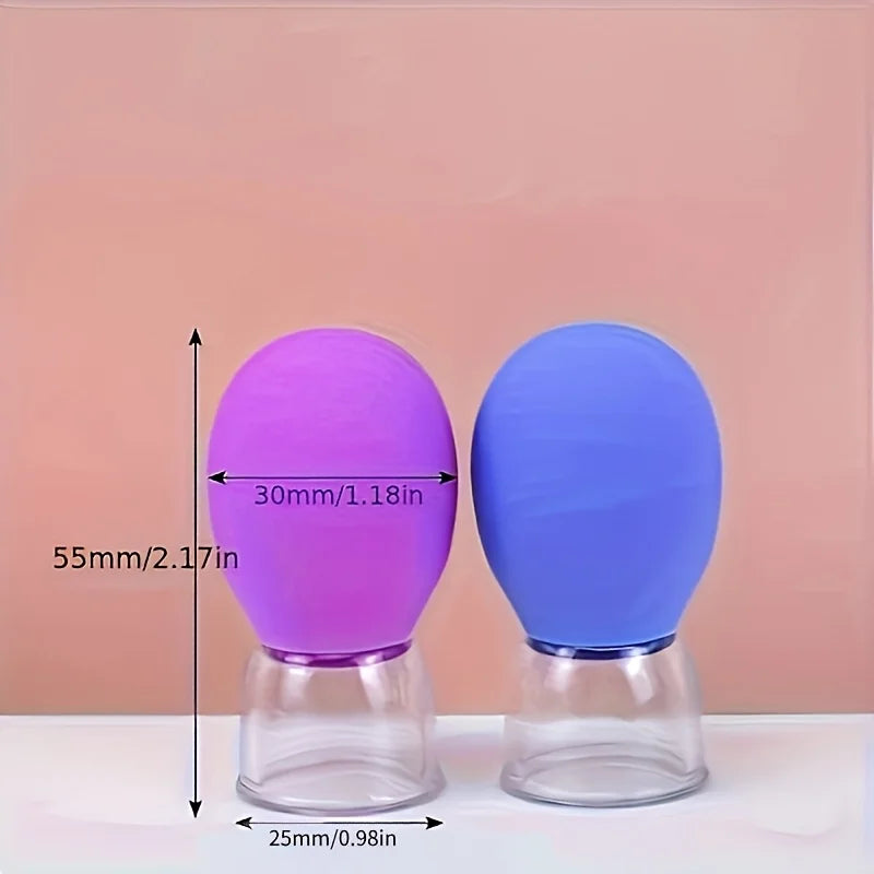 10PCS/5PCS/2PCS - Mini Facial Meridian Cup Suction Cup, Facial Cupping Device, No Battery Required