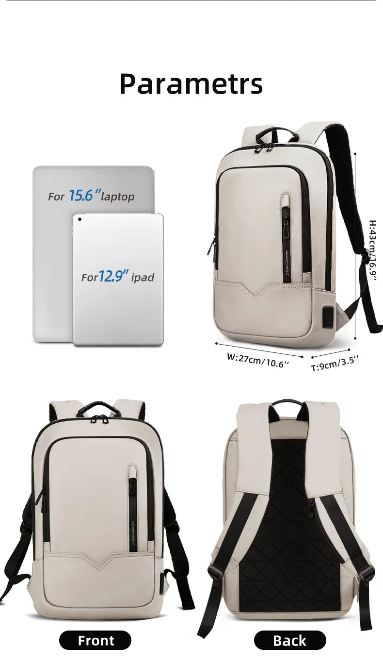 Heroic Knight Men's Daily Laptop Backpack Lightweight Minimalist Commute Office Daypack Women Waterproof Business Trip Schoolbag