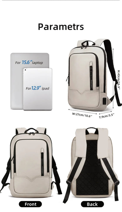 Heroic Knight Men's Daily Laptop Backpack Lightweight Minimalist Commute Office Daypack Women Waterproof Business Trip Schoolbag