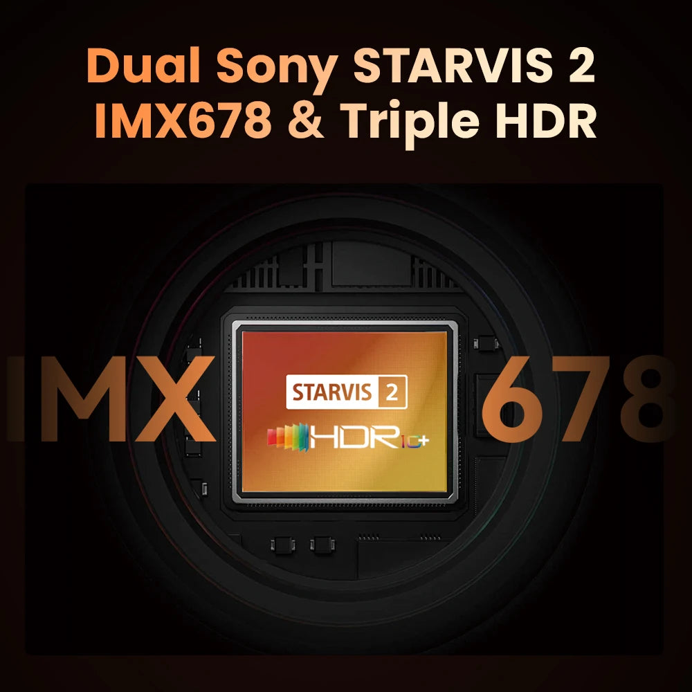 DDPAI 4K+4K New Z90 Master Dual 4K Front Rear Dual HDR for Sony Car Dash Cam ADAS Parking 5GHz WiFi Camera DVR Video Recorder