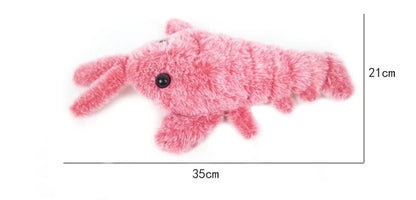New Cat Toys Electric Lobster USB Rechargeable Simulation Jumping Shrimp Plush Electric Pet Teasing Cat Dogs Toys Pet Supplies