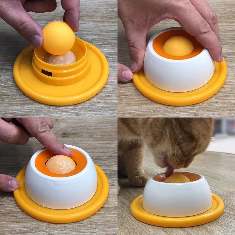 Pet Feeding Dispenser Dog Cat Puppy Lick Toy Puzzle Toys For Bored Pet Slow Feeder Supplies For Healthy Eating Food Crate