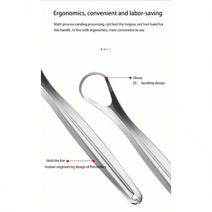 1/2/3/4pc Tongue scraper iron box set,U-Shaped Stainless Steel Tongue Scraper,reduces bad breath, stainless steel tongue cleaner
