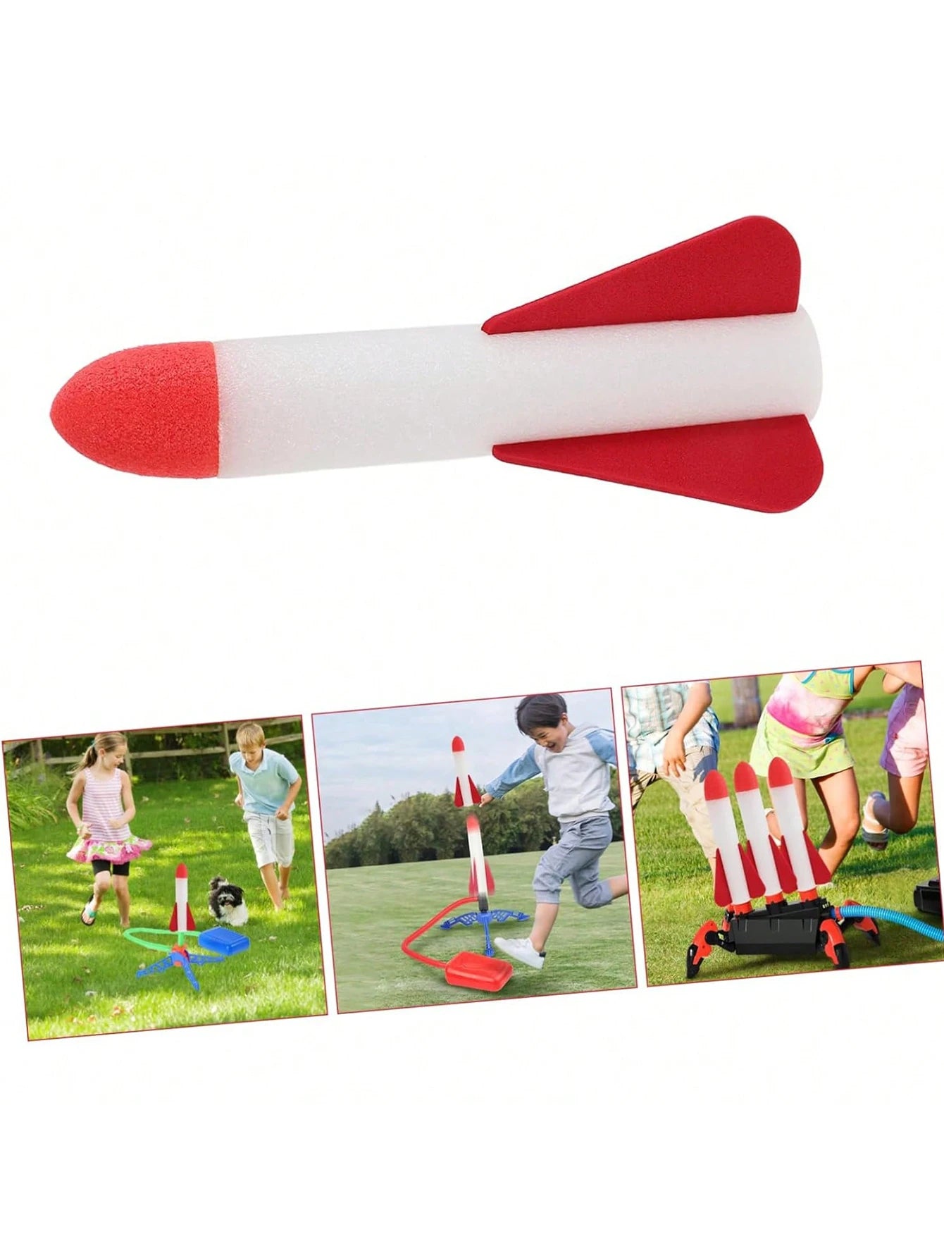 Flying Rocket Launch Cannon Foot Stepping Soaring Rocket Foot Stepping Toy Outdoor Flying Cannon Foot Stepping Children's Toy