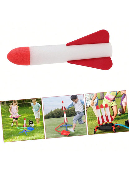 Flying Rocket Launch Cannon Foot Stepping Soaring Rocket Foot Stepping Toy Outdoor Flying Cannon Foot Stepping Children's Toy
