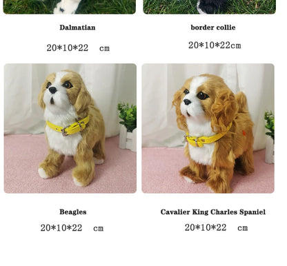 New Simulation Robot Dog Electronic Pet Sound Control Walking Nodding Music Touch Control Robot Animal Pet Children Toy Gifts