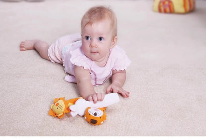 Baby Plush Rattle Cartoon Animals Crib Mobile Bed Bell Toys 0-12 Months Infant Toddler Early Educational Toy for Newborn  Gifts