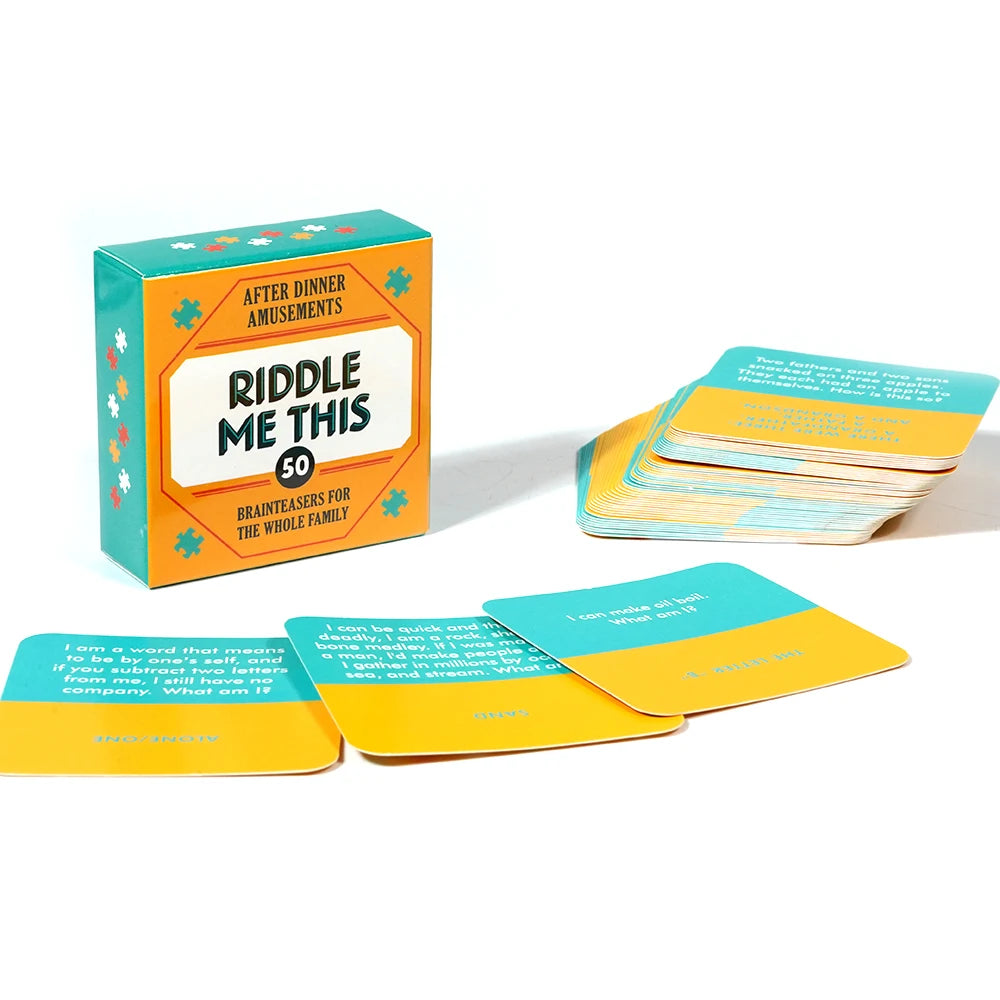 After Dinner Amusements Card Game for Family and Friends How Well Do You Know Me Which Would You Choose Truth or Dare Riddle Me