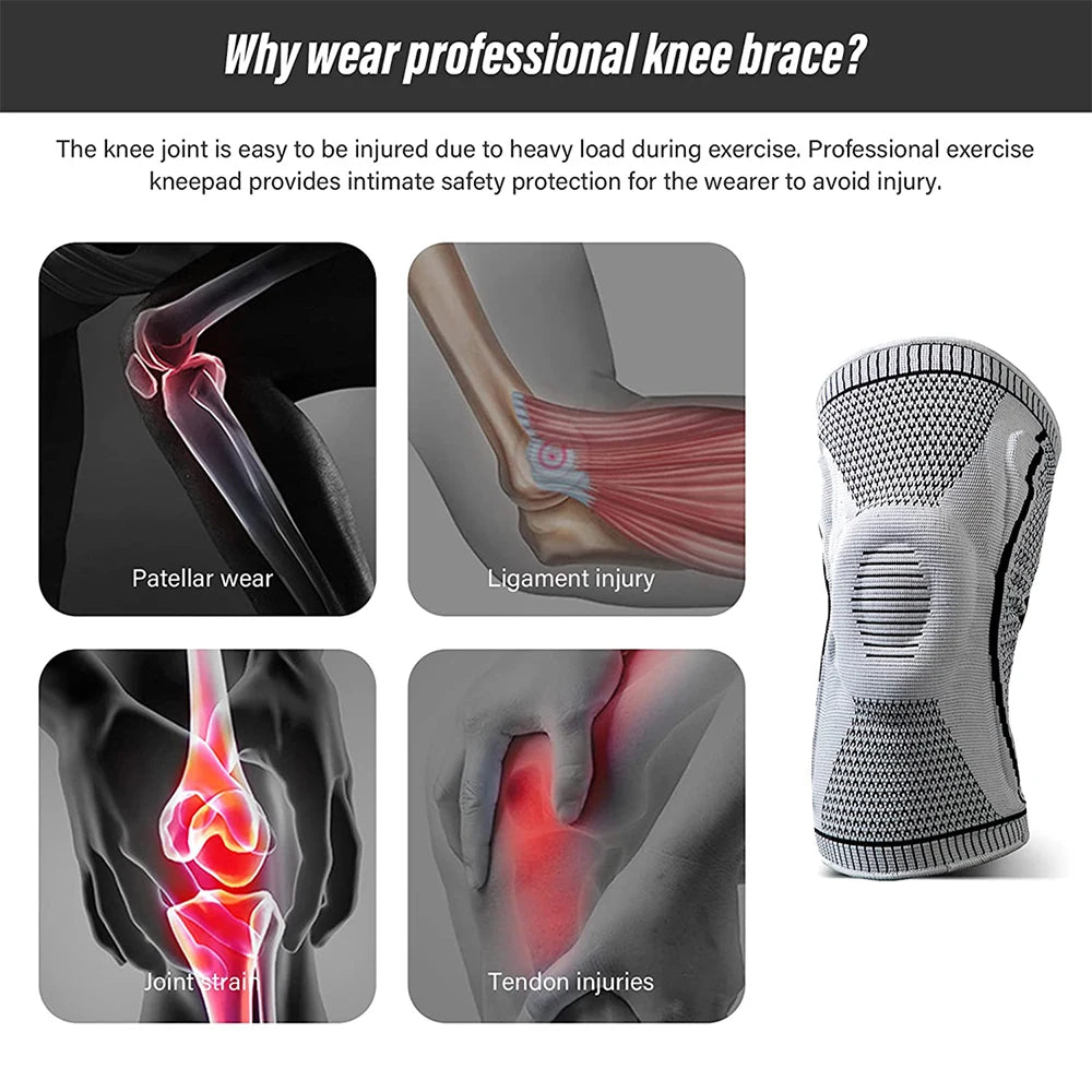 1 PCS Professional Sport Knee Brace for Arthritis Crossfit Protector Support Pads Meniscus Tear Joint Pain Relief Running Riding