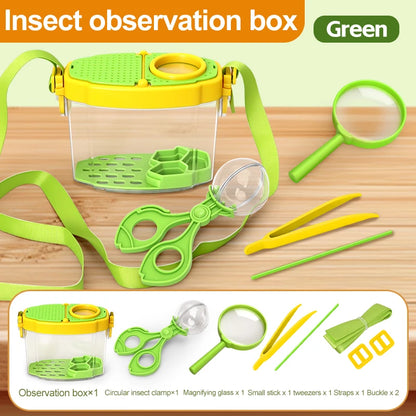 Novel Insect Observation Box Outdoor Collection Telescope Tadpole Butterfly Silkworm Biological Experiment Capture Tool