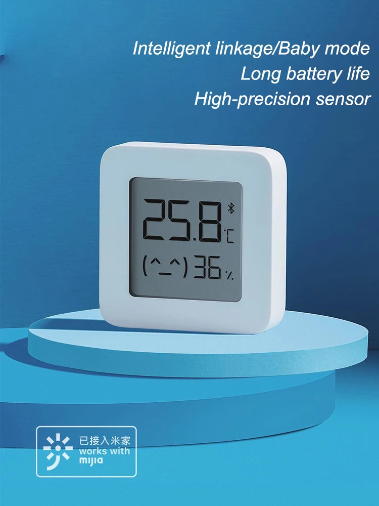XIAOMI Thermometer 2 Mijia Electric Bluetooth Wireless Smart Hygrometer Thermometer Temperature Detection MI Mijia Home APP