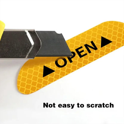 Night Reflective Car Door Sticker Safety Opening Warning Reflector Tape Decal Auto Accessories Exterior Interior Reflector Amagi