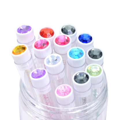10pcs Diamond Eyelash Brushes Spoolies Reusable Lash Mascara Wands In Tubes Eye Brow Applicatos Eyelash Extension Combs Case