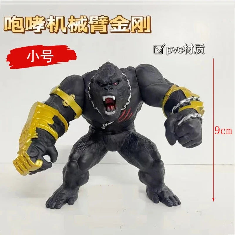 9cm aGodzilla vs King Konged 2 The New Empire The Rise of Roaring Robot Arm King Kong and Roaring Chain King Kong Figure