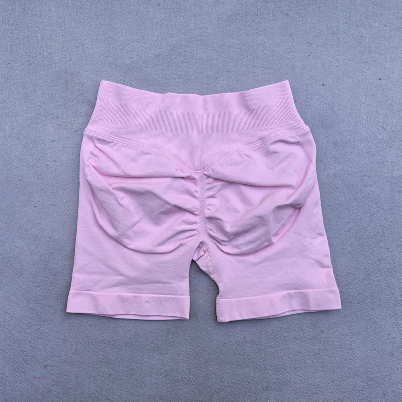 Shorts Women Seamless Yoga Shorts Scrunch Bum Gym Shorts Workout Low Waist Short Leggings Booty Stretch Running Shorts