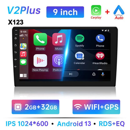7/9/10 inch Universal Android 13 Car Radio 32G/64G Autoradio android 2 Din car radio GPS BT Central Multimedia Smart car systems