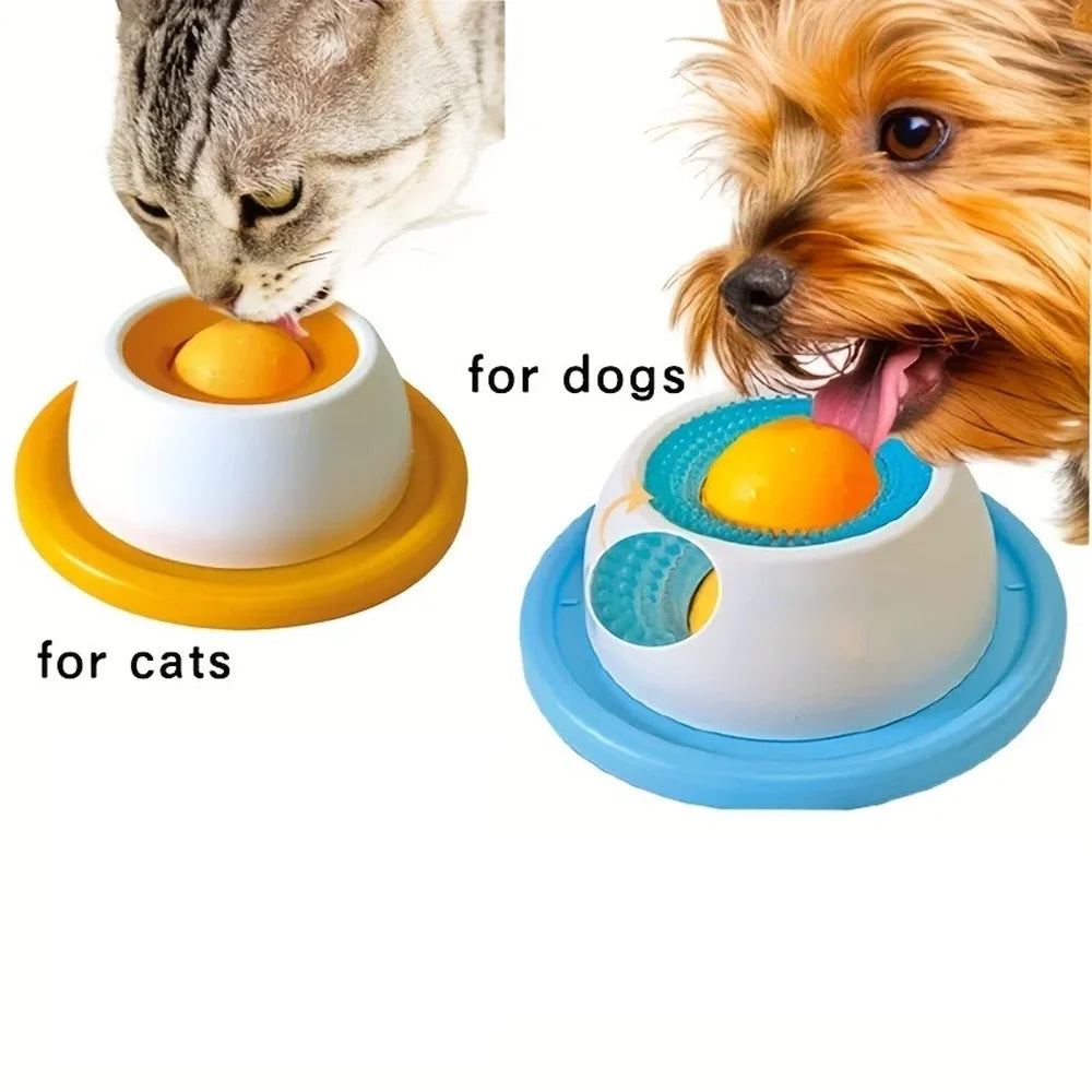 1Pcs Pet Slow Feeder Interactive Dogs Cats Lick Mat Yogurt Licking Plate For Healthy Eating Food Crate