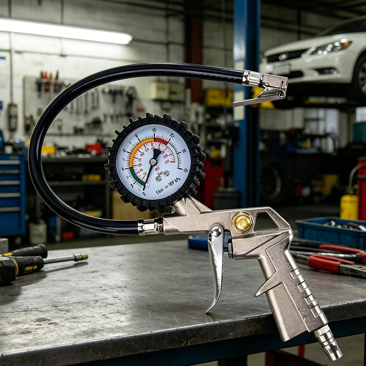 Tire Pressure Car Gun Tyre Monitor Gauge Tester Digital Gauges Automotive Tools Tool Air Meter Tires Workshop Manometer Repair