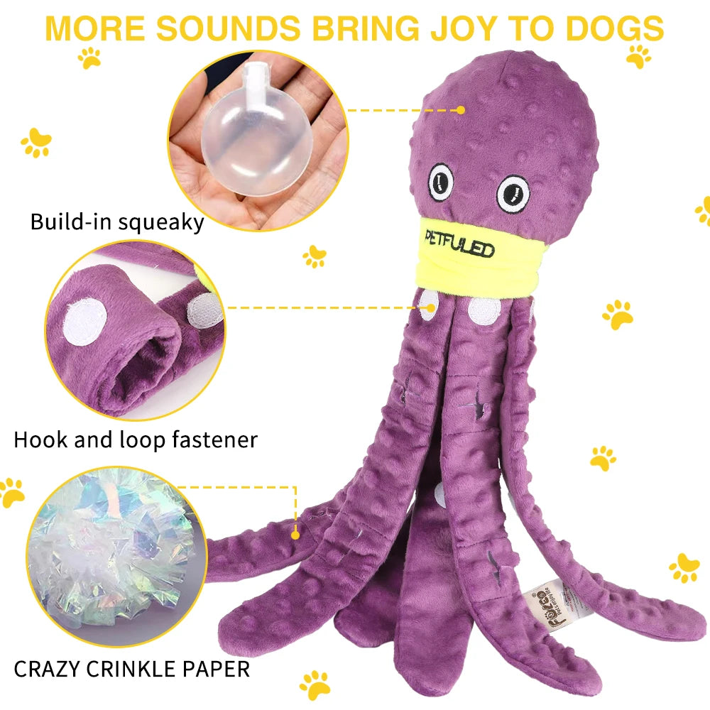 Valentine'S Day Dog Enrichment Toys，Octopus Dog Toys，Dog Snuffle Toy，Helps pets eat slowly, Dog Puzzle Game Interactive Toy