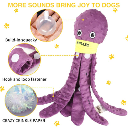Valentine'S Day Dog Enrichment Toys，Octopus Dog Toys，Dog Snuffle Toy，Helps pets eat slowly, Dog Puzzle Game Interactive Toy