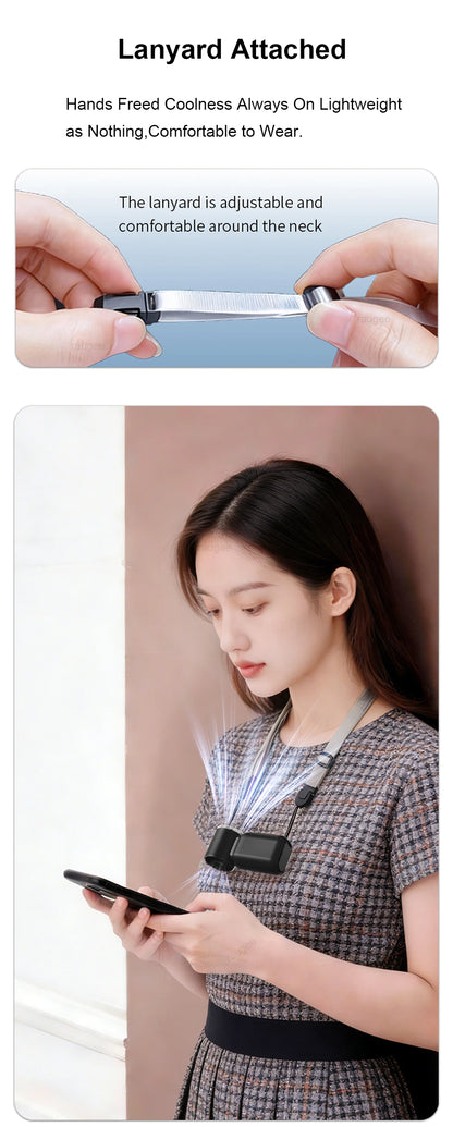 Mini Portable Handheld Fan Personal Pocket-Sized Digital Display Hand Fan USB Rechargeable Outdoor Small Pocket Hand Fan