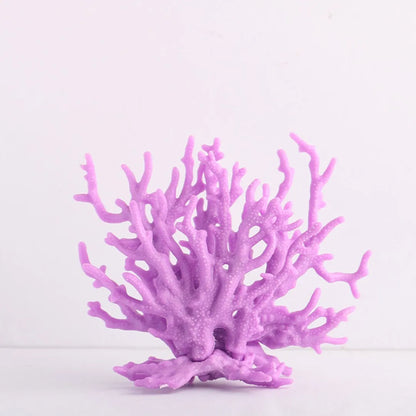 Fish Tank Aquascape Simulation Coral Water Plant Resin Fake Coral Aquarium Decorations Marine Hard Dead Coral Ornaments Undersea