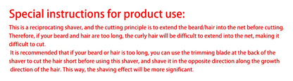 Kemei Rechargeable Cordless Shaver for Men Twin Blade Reciprocating Beard Razor Face Care Multifunction Strong Trimmer  KM-1102