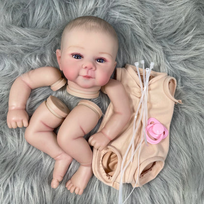 19 inches Already Painted Bebe Juliette Doll Kits Vinyl Reborn Doll Unassembled DIY Mold Reborn Doll Kit Gift