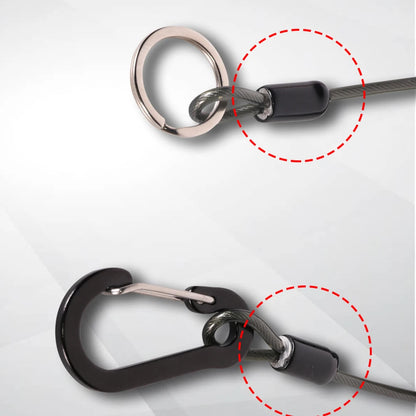Fishing Missed Rope Anti-lost Spiral Spring Lure Pliers Lanyard Wire Spring Rope Prevent Rod Drop Lose Tool