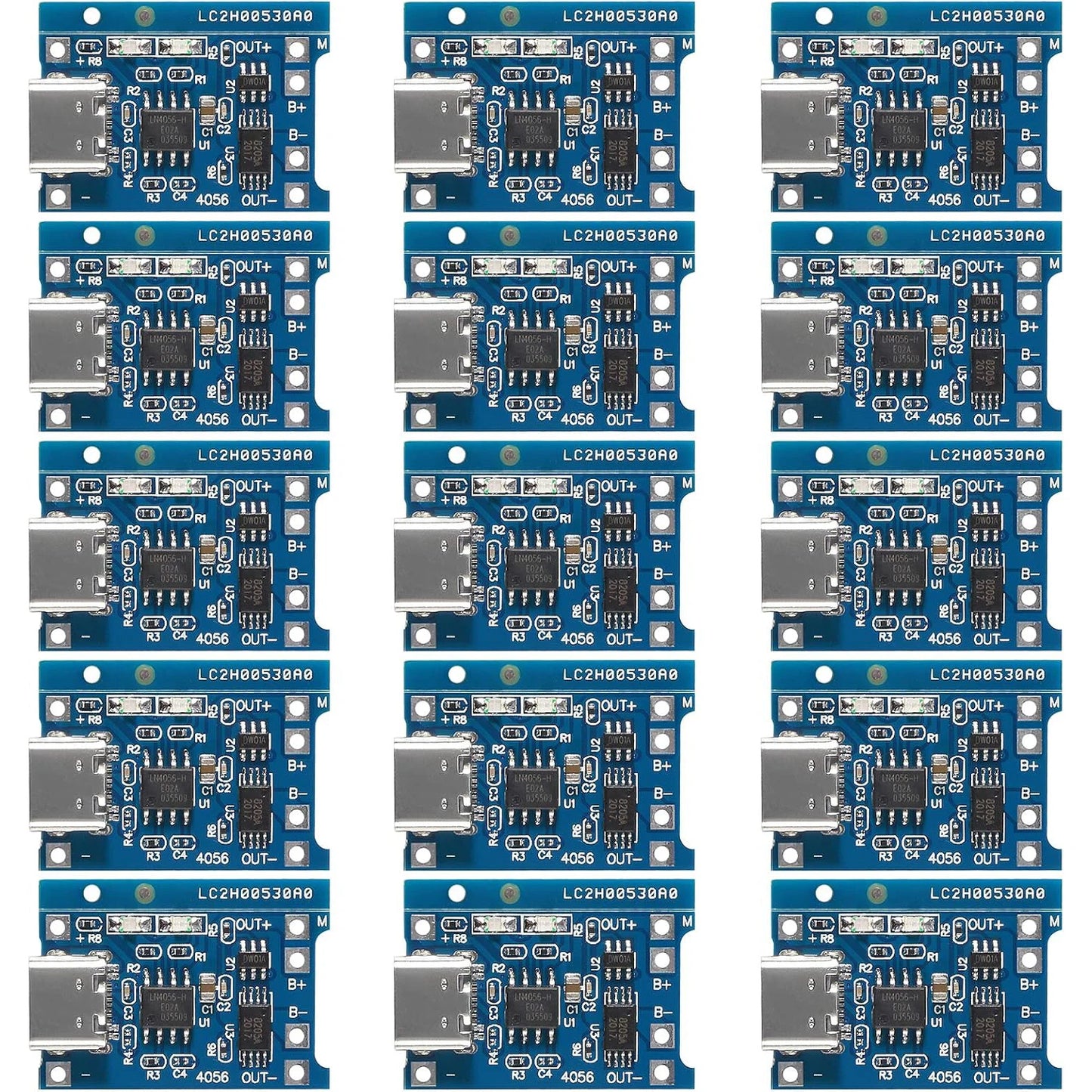 10/100pcs TP4056 +Protection Dual Functions 5V 1A type c 18650 Lithium Battery Charging Board Charger Module