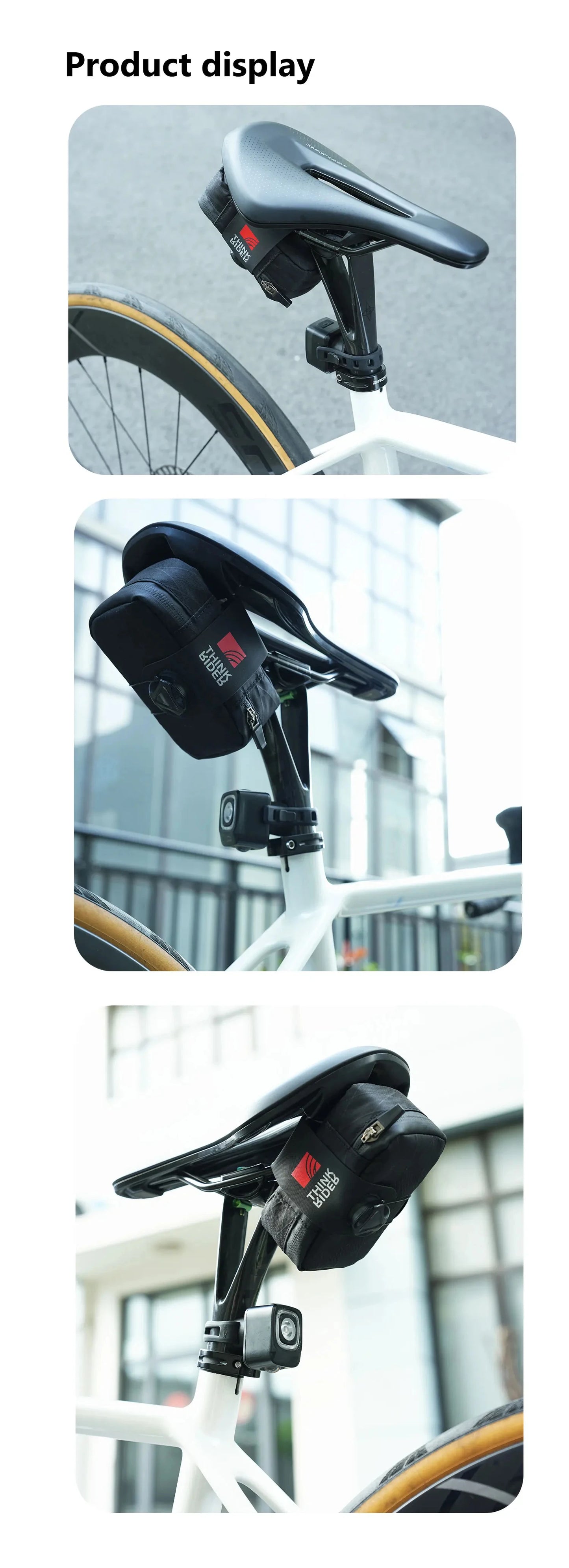 0.5L Mini Reflective Bicycle Saddle Bag Portable MTB Road Bike Tool Kit Repair Cycling Accessories