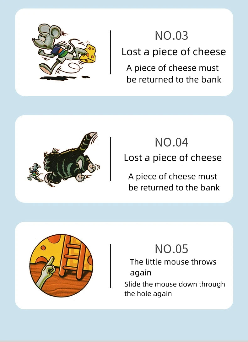 Cat and Mouse- Cake Cheese Board Game Parent-Child Interactive Toys for Kids Boys and Girls Entertainment party game toy for kid