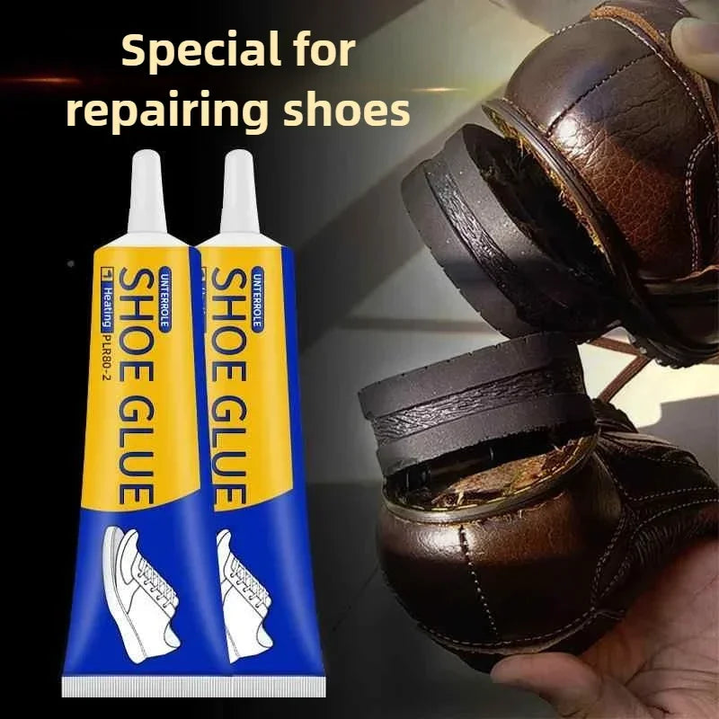 Strong Shoe Glue 60ml, Waterproof Shoe Adhesive Fast Dry for Repair, Sneaker Boot Fix, Transparent Soft Resin DIY Craft Glue