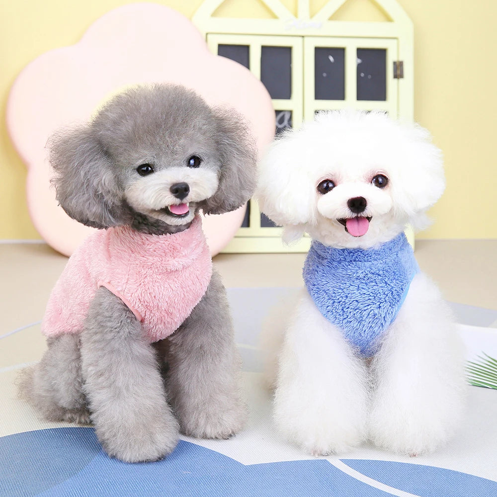 Warm Small Dog Clothes Soft Fleece Cat Dogs Clothing Pet Puppy Winter Vest Costume For Small Medium Dog Cats Chihuahua Yorkie