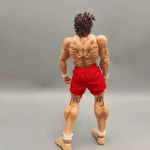 kucikuji 1/12 Scale Anime Baki Hanma Oni Action Figure Real Man Assembly Model Figurine Office Desktop Decoration Ornaments