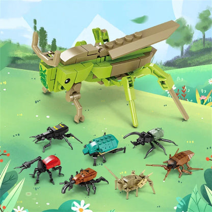 Locust Insects Building Blocks Toys Set - Long-Lasting Play for Kids, Great Collectible Models Carabid Cricket Blattodea & More