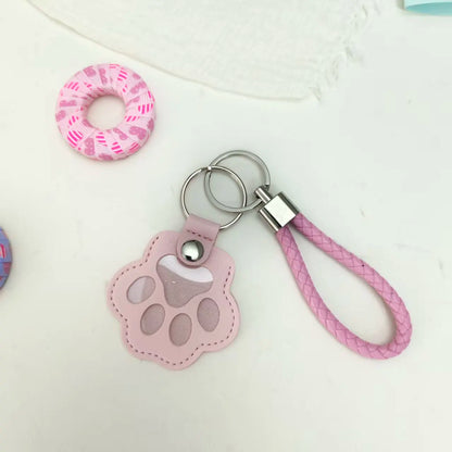 PU Leather Pet Hair Storage Bag Multi-Functional Portable Keychain Pet Memorial Keychain Keepsake Hair Storage for Pet Lovers