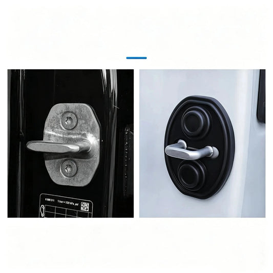 Upgrade Car Door Closing Shockproof Silicone Cushion Mute Shock Absorber Protective Covers Car Door Latch Accessories