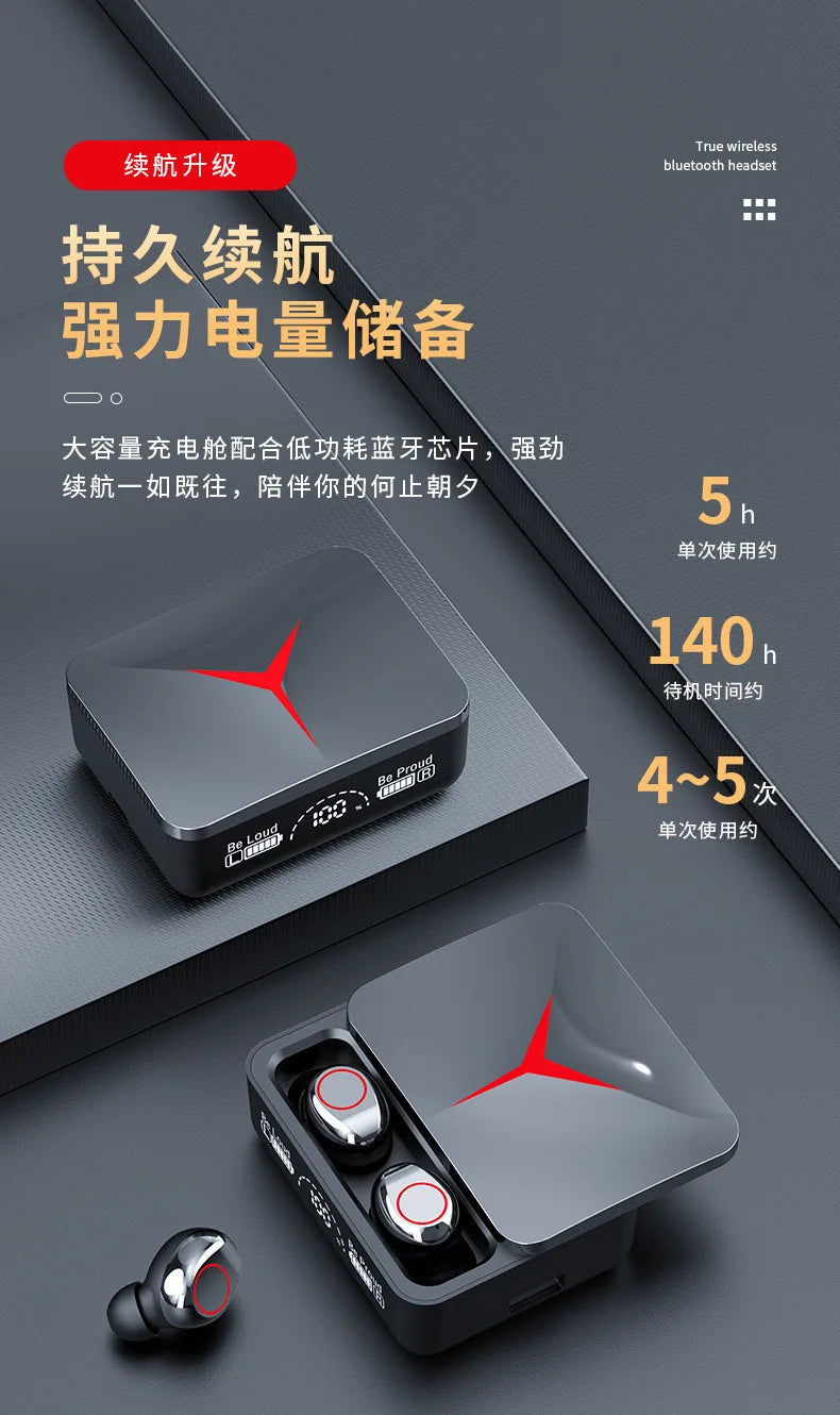M90 Wireless Headphones TWS Bluetooth Touch Control Earphones Sport Earbuds Hifi Stereo Gaming Headset With Mic For smartphone