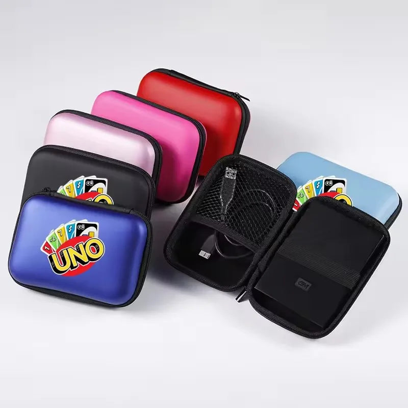 UNO Travel Zipper Case Carry Board Game Cards Storage Package For Kids Fan Entertainment Card Holder Mini Bag
